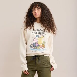 Roark the crew cream sweatshirt graphic stay hydrated at the hideaway